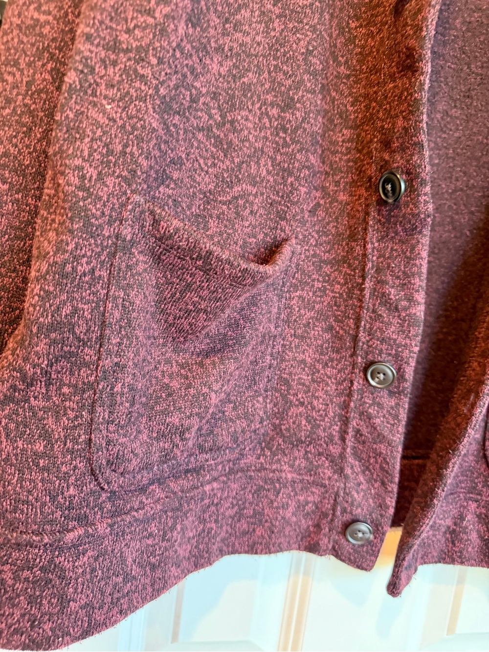 Old Navy | Shawl Collar Cardigan | Maroon Heather | Size XXL - Picture 4 of 6